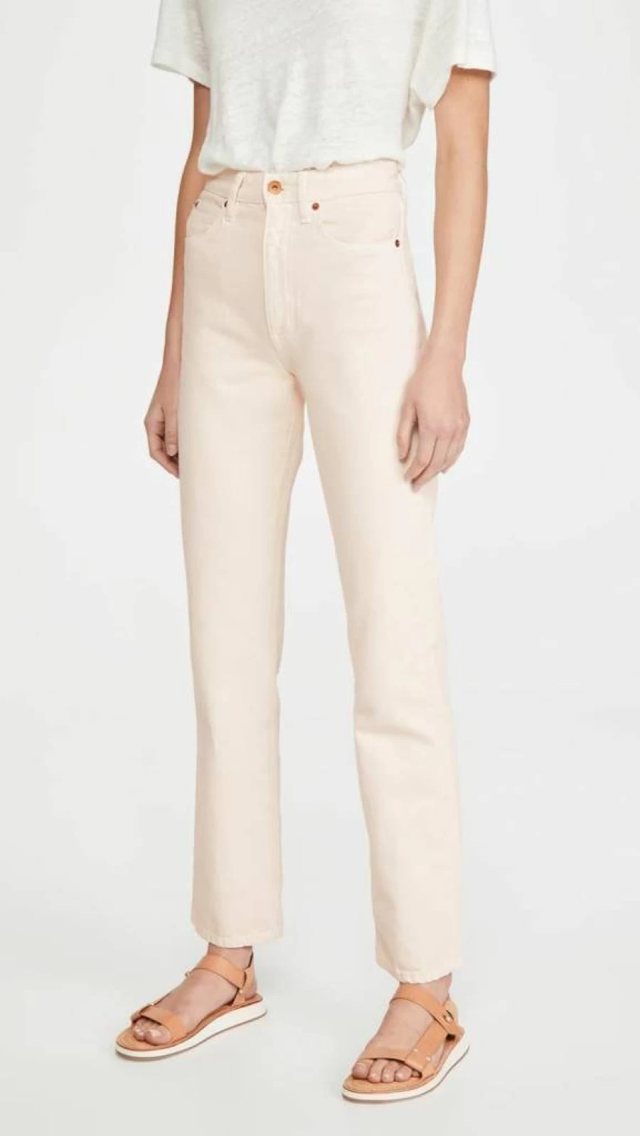 SLVRLAKE Women's High-Rise London Jeans - Classic Slim Fit Denim Pants for Women