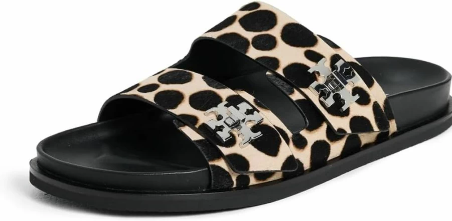 Tory Burch Women's T-Lock Slide Sandals | Comfortable Sporty Slides for Women | Casual Summer Footwear