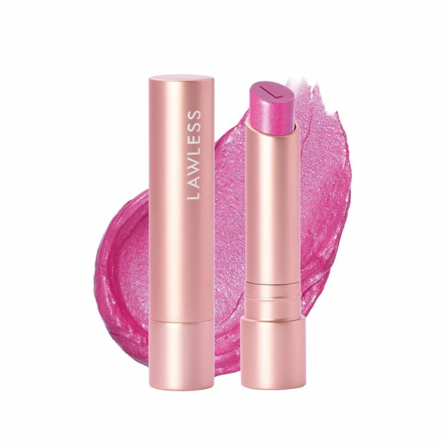 LAWLESS Amaretto Tinted Lip Balm - Plumping, Line Smoothing, Moisturizing, 0.09 oz, Brown, Forget The Filler