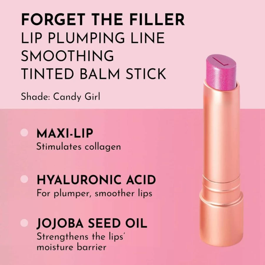 LAWLESS Amaretto Tinted Lip Balm - Plumping, Line Smoothing, Moisturizing, 0.09 oz, Brown, Forget The Filler