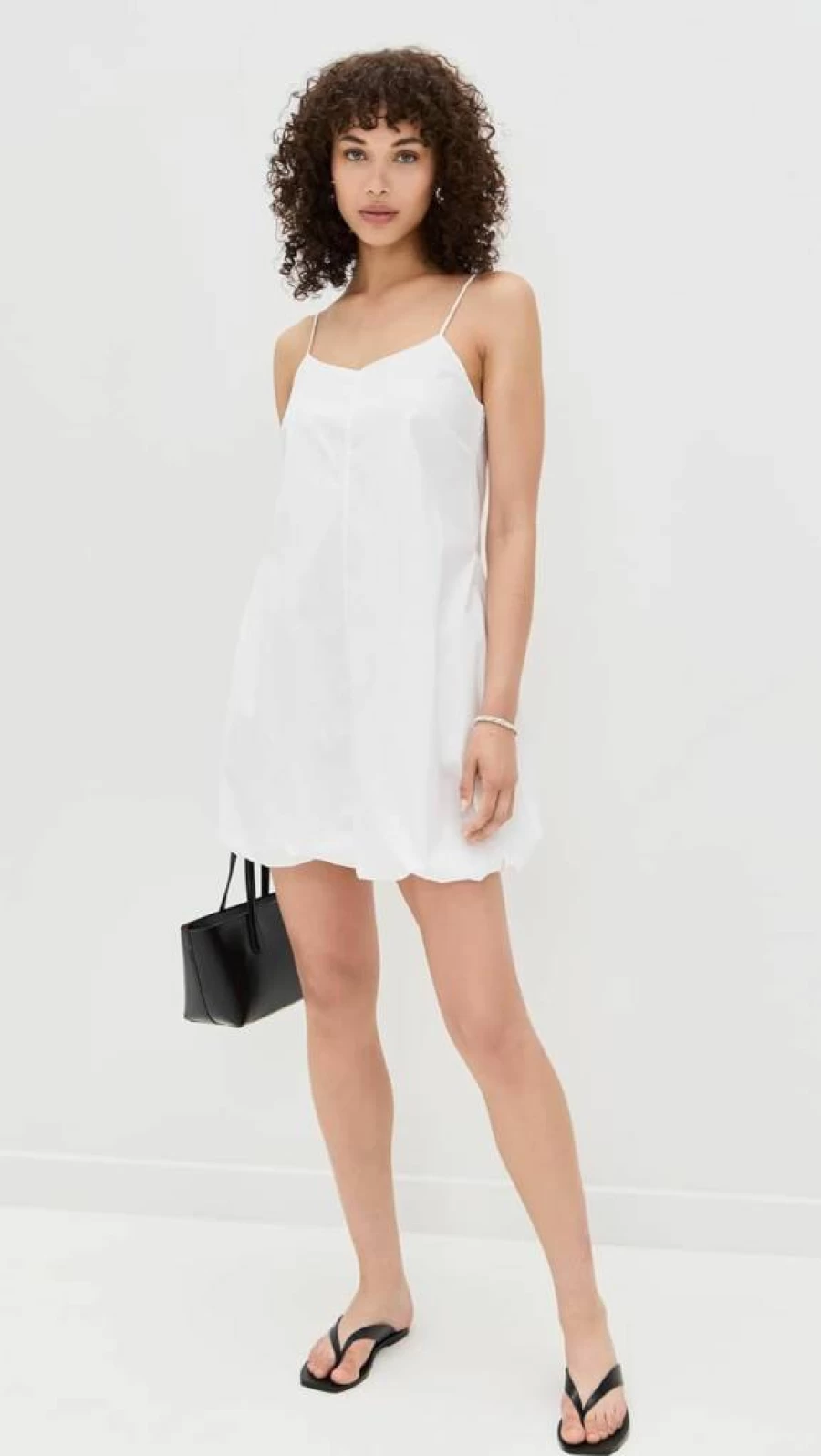 Rails Women's Blanca Bubble Hem Dress - Elegant White Summer Dress by Rails