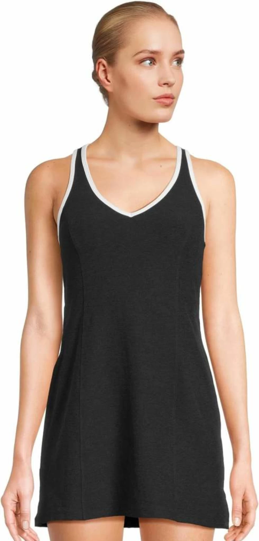 Beyond Yoga Women's Spacedye Active Dress with Contrast Trim - Stylish & Comfortable Yoga Wear