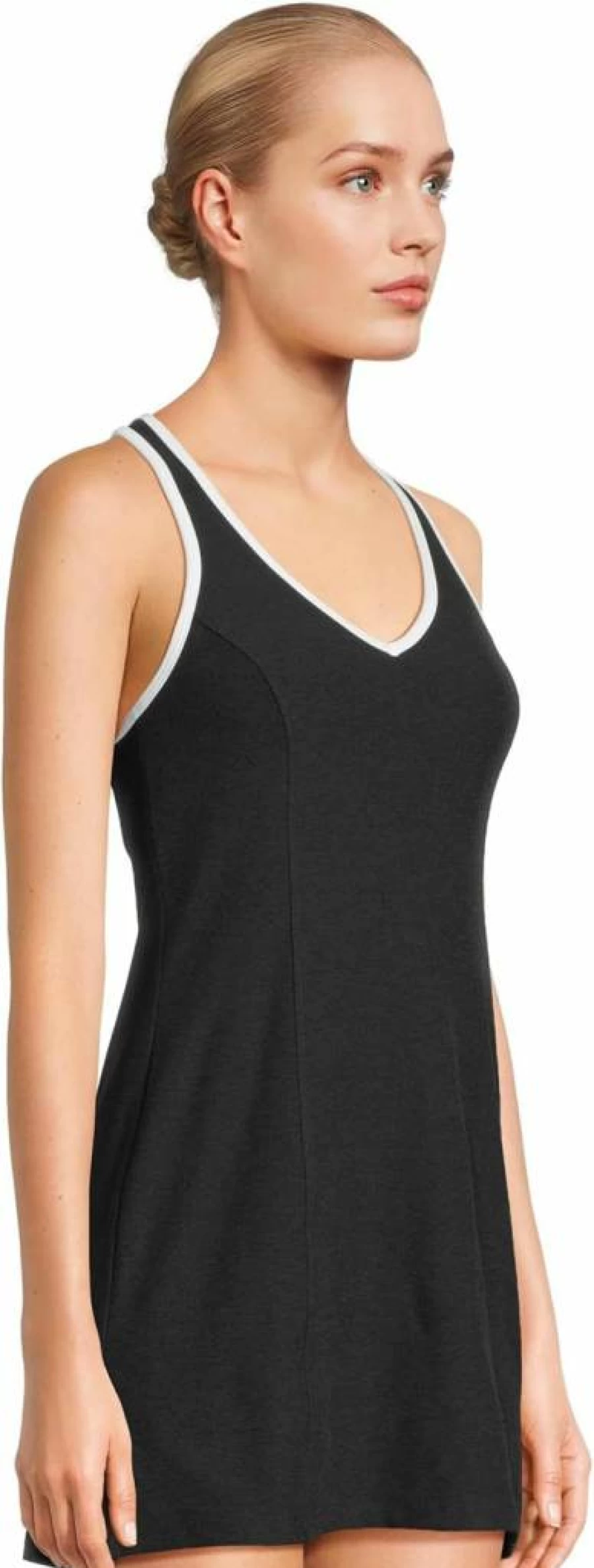 Beyond Yoga Women's Spacedye Active Dress with Contrast Trim - Stylish & Comfortable Yoga Wear