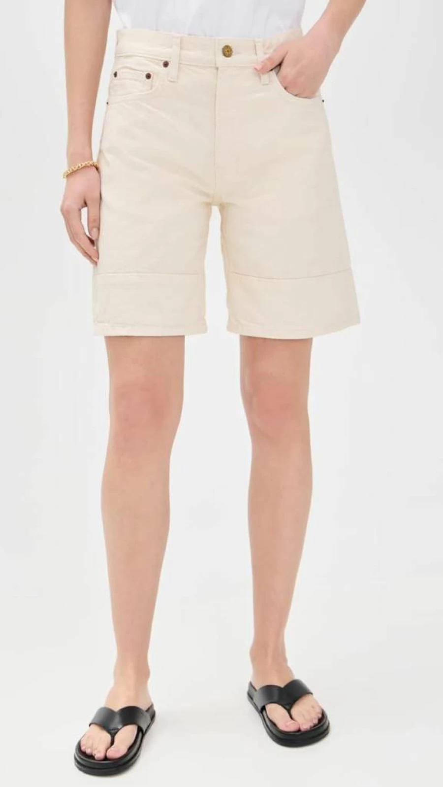 B SIDES Women's Marcel Culotte Shorts - High Waist Vintage Style Shorts for Women