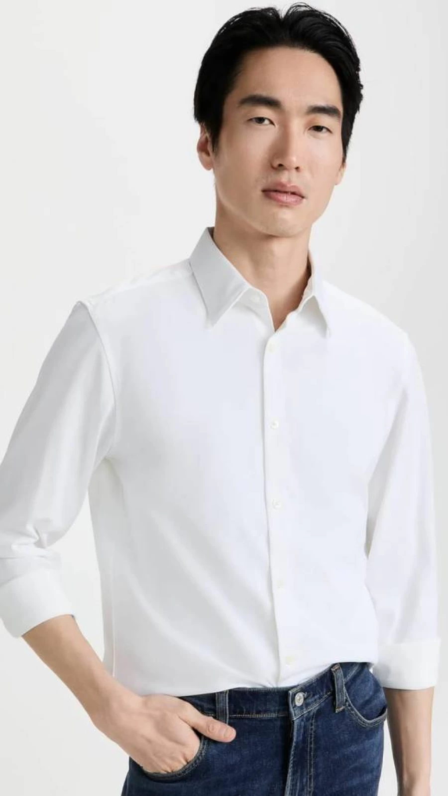 Theory Men's Sylvain Structured Knit Shirt - Premium Slim Fit Casual Top