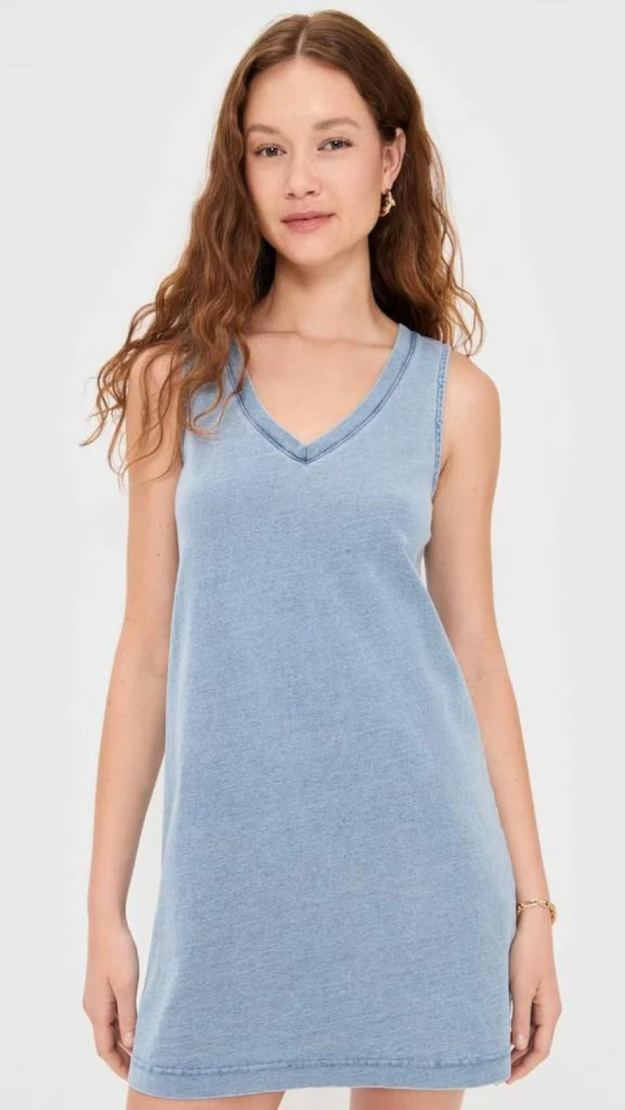 Z SUPPLY Women's Sloane Dress - Casual Boho Flowy Mini Dress with V-Neck and Short Sleeves