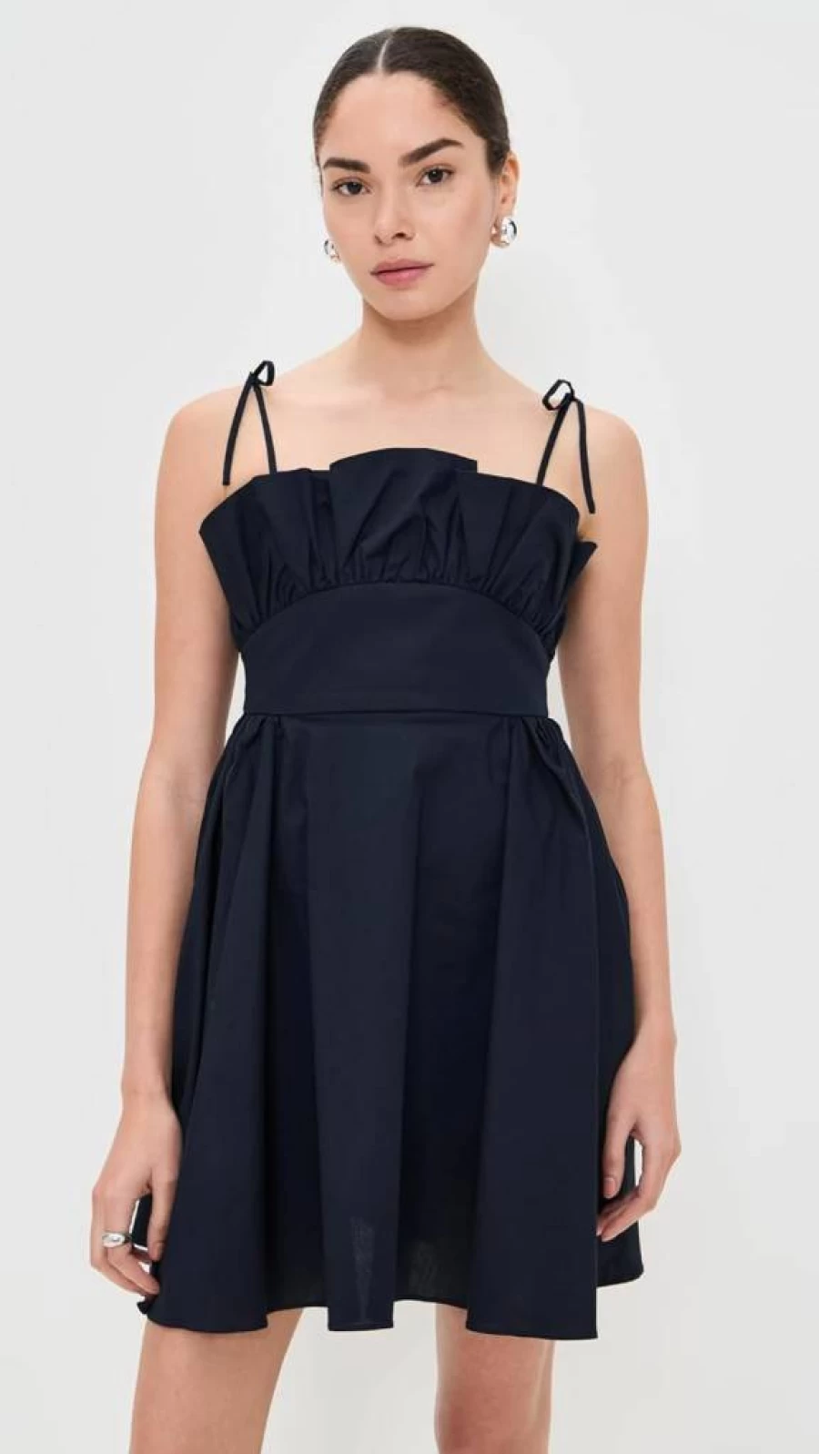 Kika Vargas Women's Mia Navy Dress - Elegant Navy Blue Dress for Women