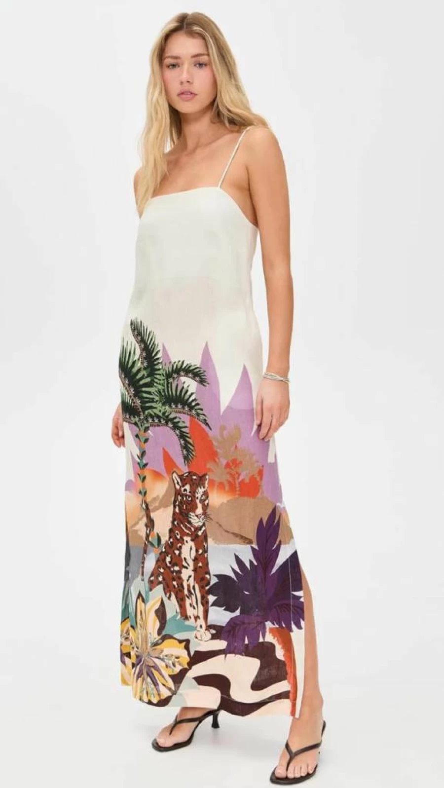 Las Surenas Women's Ipanema Long Summer Dress - Flowy Boho Maxi Dress for Beach Vacation