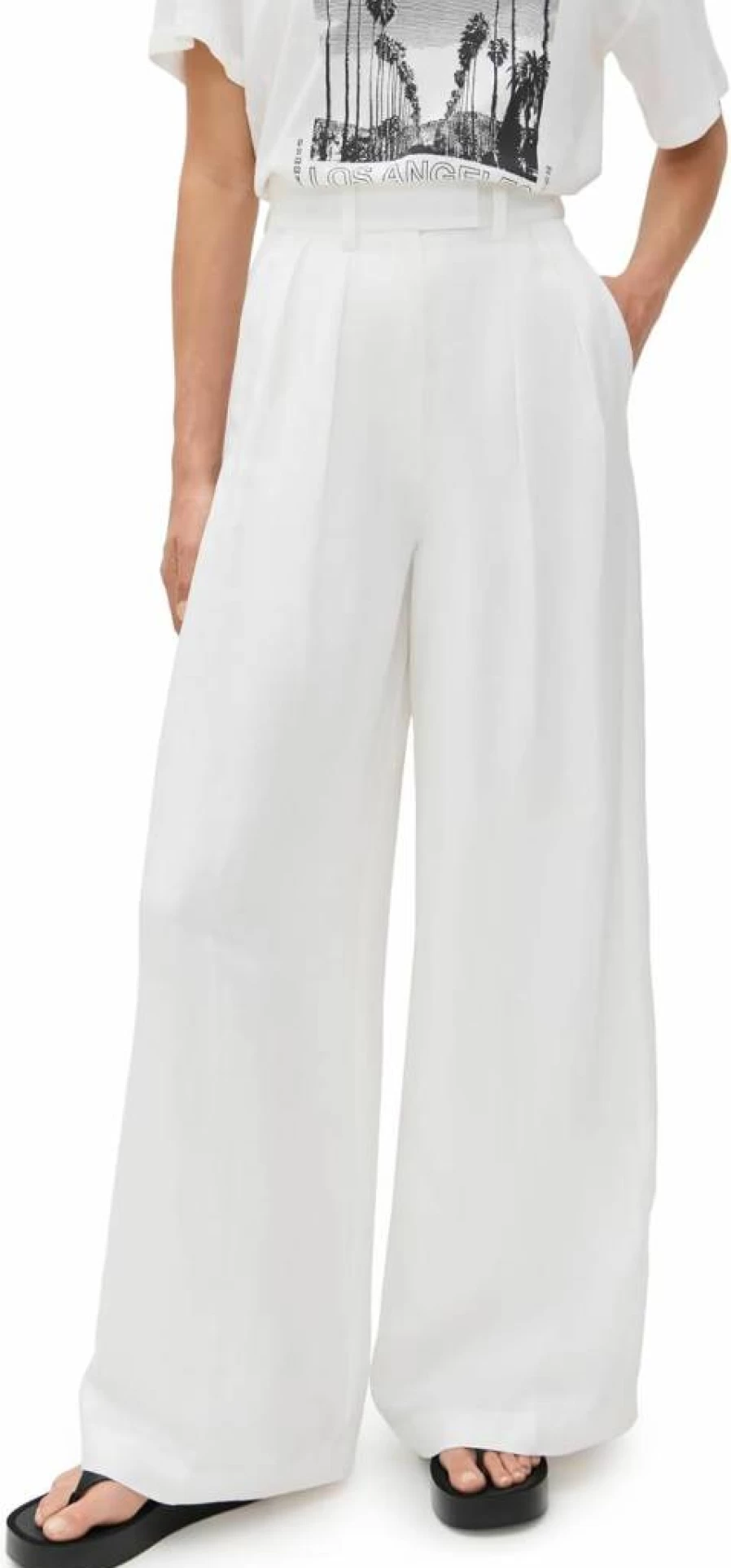 ANINE BING Women's Lou High-Waisted Slim-Fit Trousers - Premium Casual Pants for Women