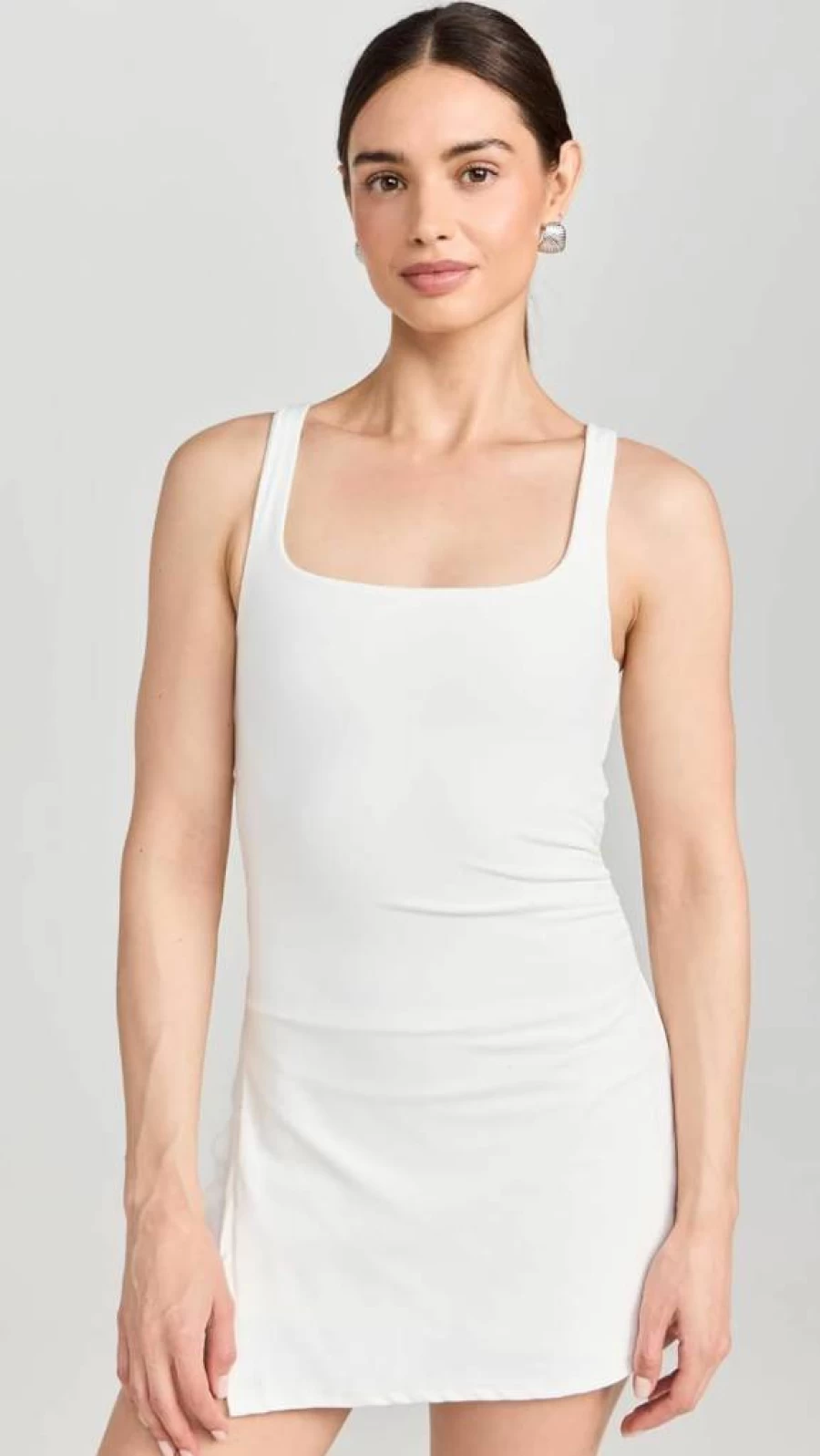 Free People Women's Never Better Dress - Boho Flowy Mini Dress with V-Neck and Short Sleeves