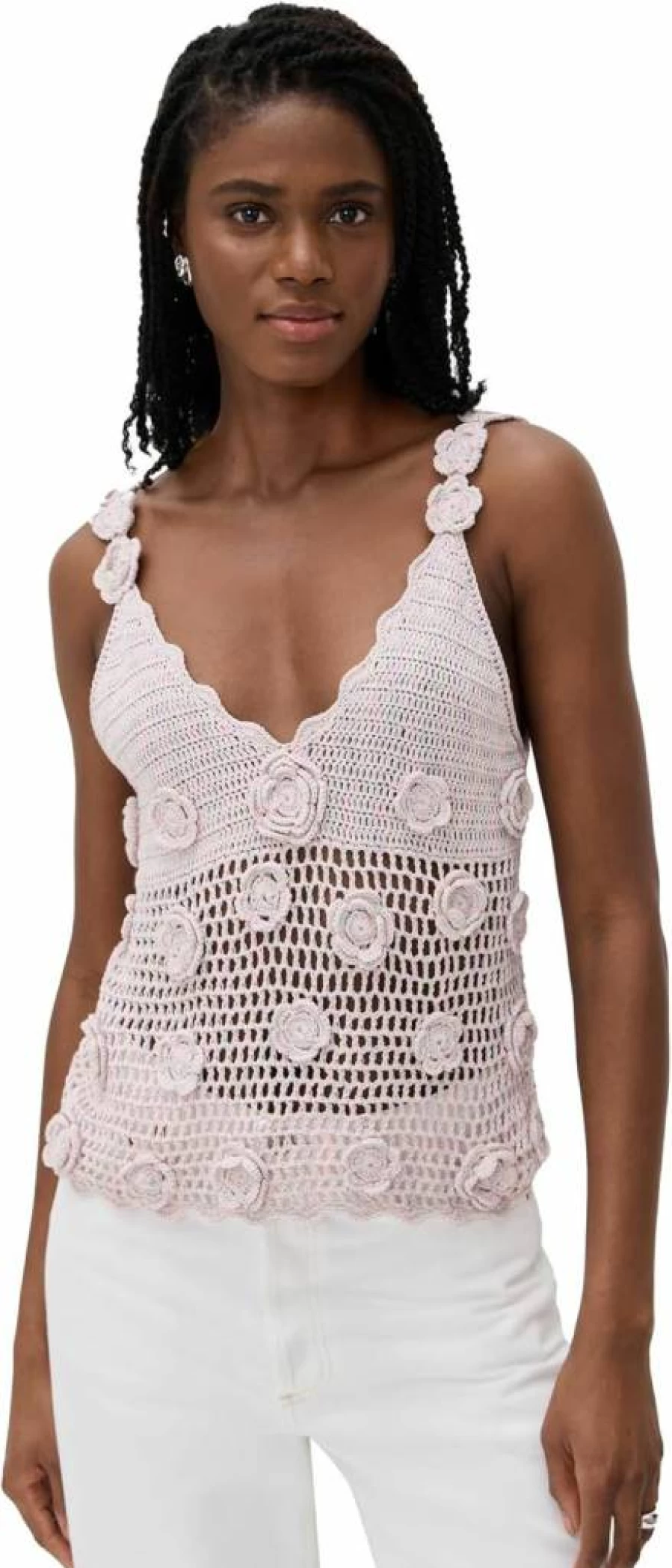 BLANKNYC Women's Twinkle Toes Blouse - Sparkly Embellished Top for Women