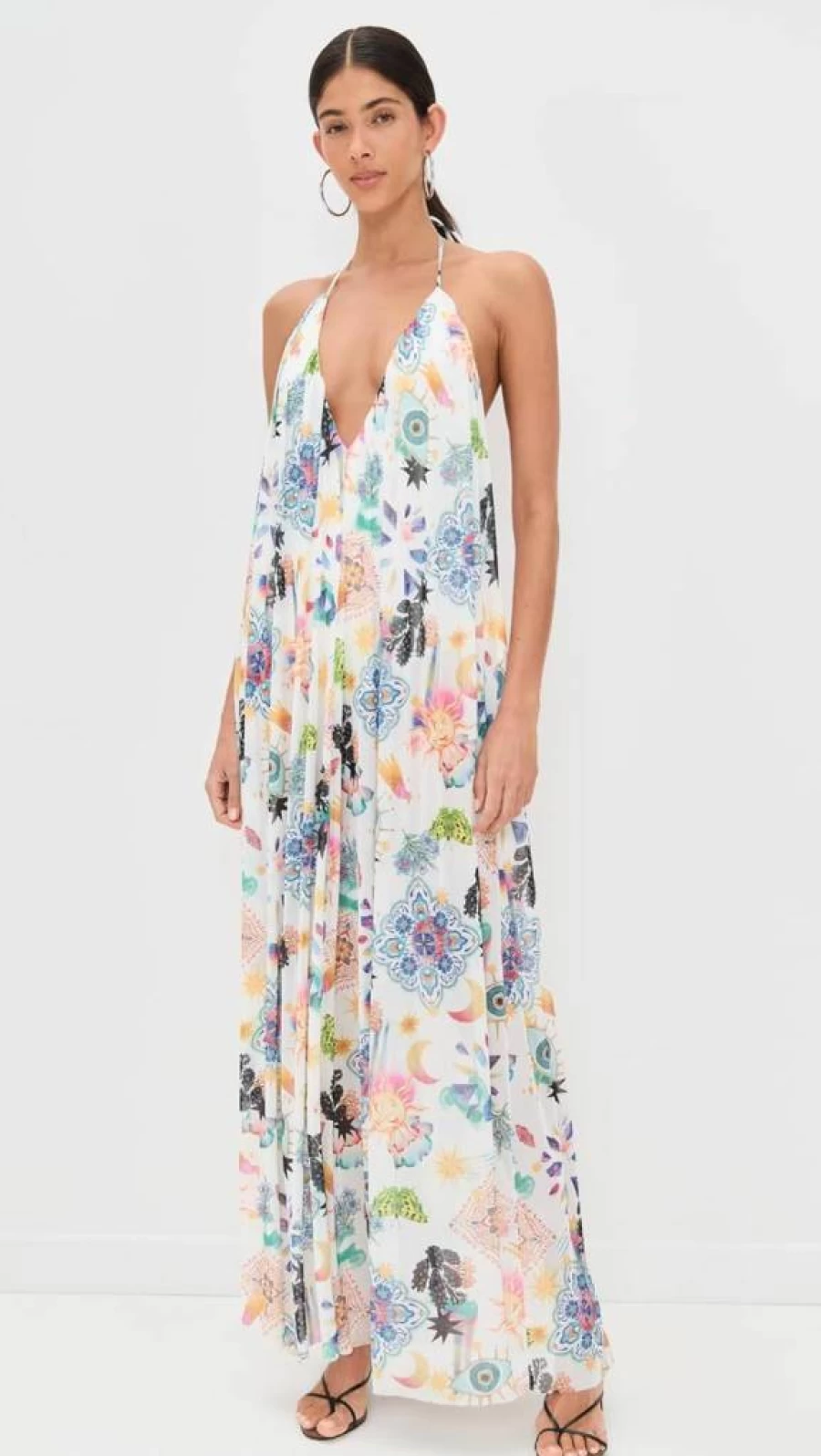 AFRM Women's Mist Flowy Summer Dress - Lightweight Boho Chic Maxi Dress for Women