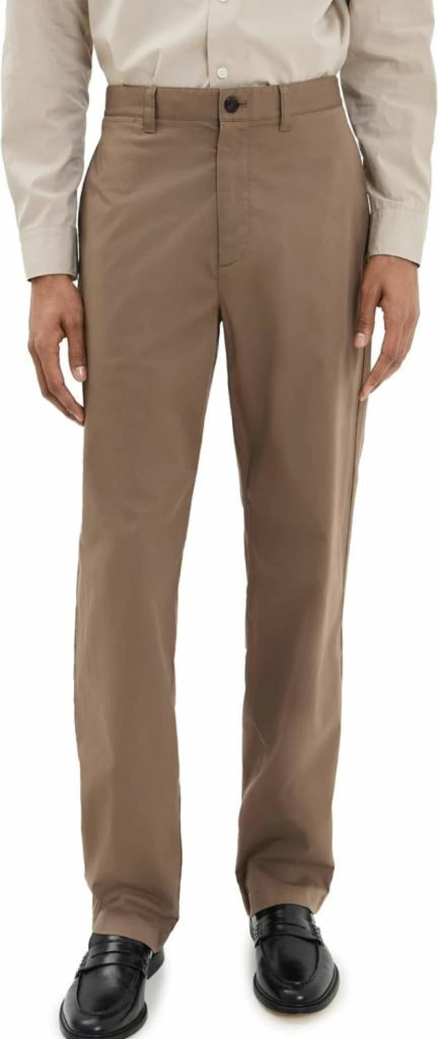 Theory Men's Hanson Straight Fit Twill Chino Pants for Business Casual Wear