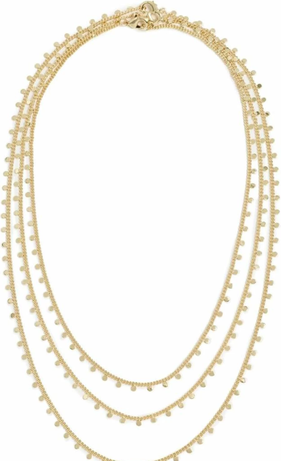 ADINA EDEN Women's 3-Piece Dangling Necklace Set - Solid Color Fashion Jewelry