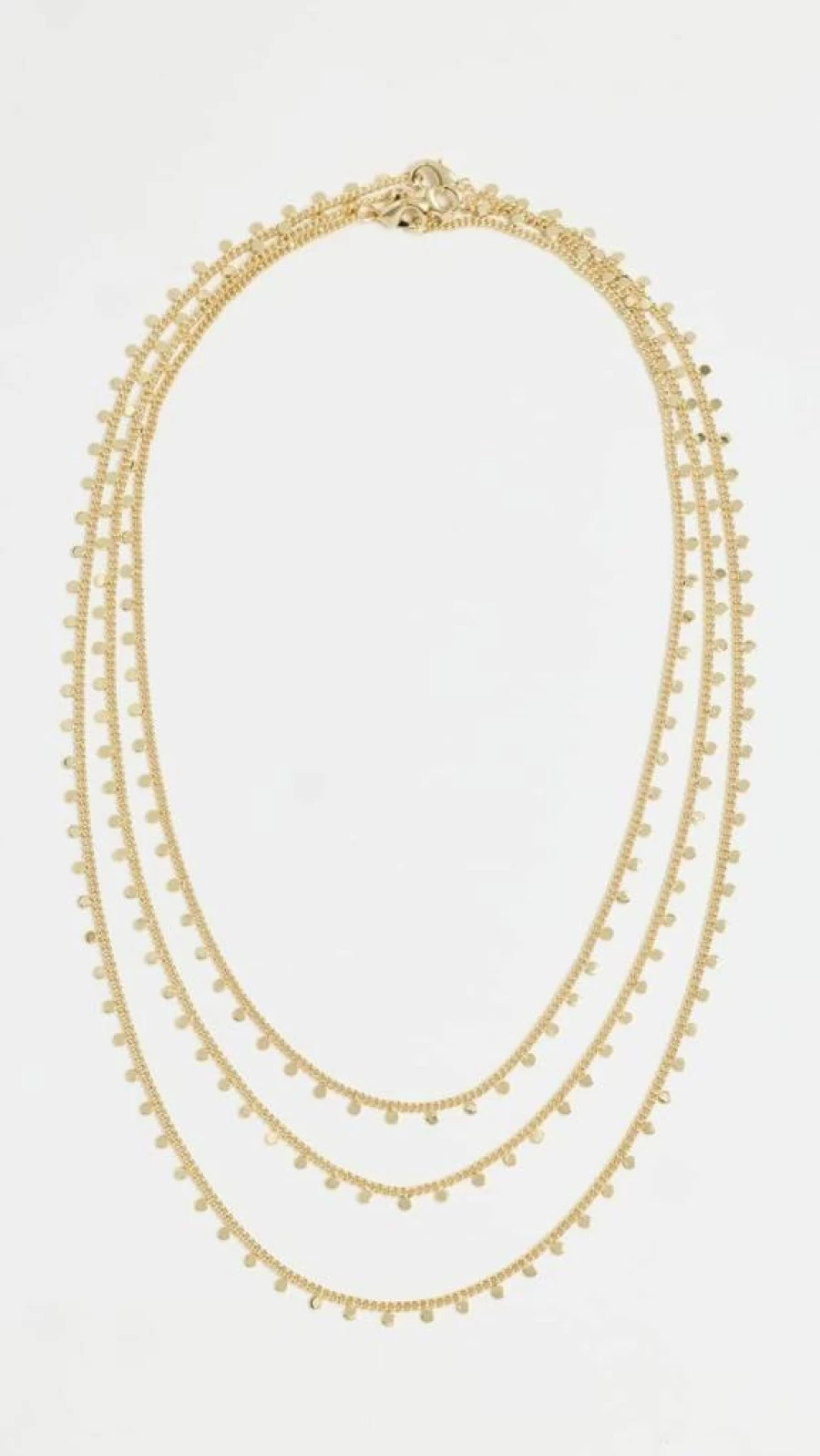 ADINA EDEN Women's 3-Piece Dangling Necklace Set - Solid Color Fashion Jewelry