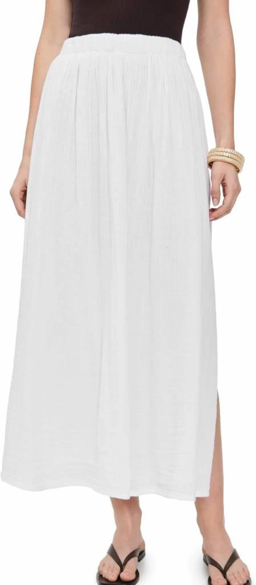 Z SUPPLY Women's Reina Gauze Skirt - Lightweight Boho Summer Midi Skirt