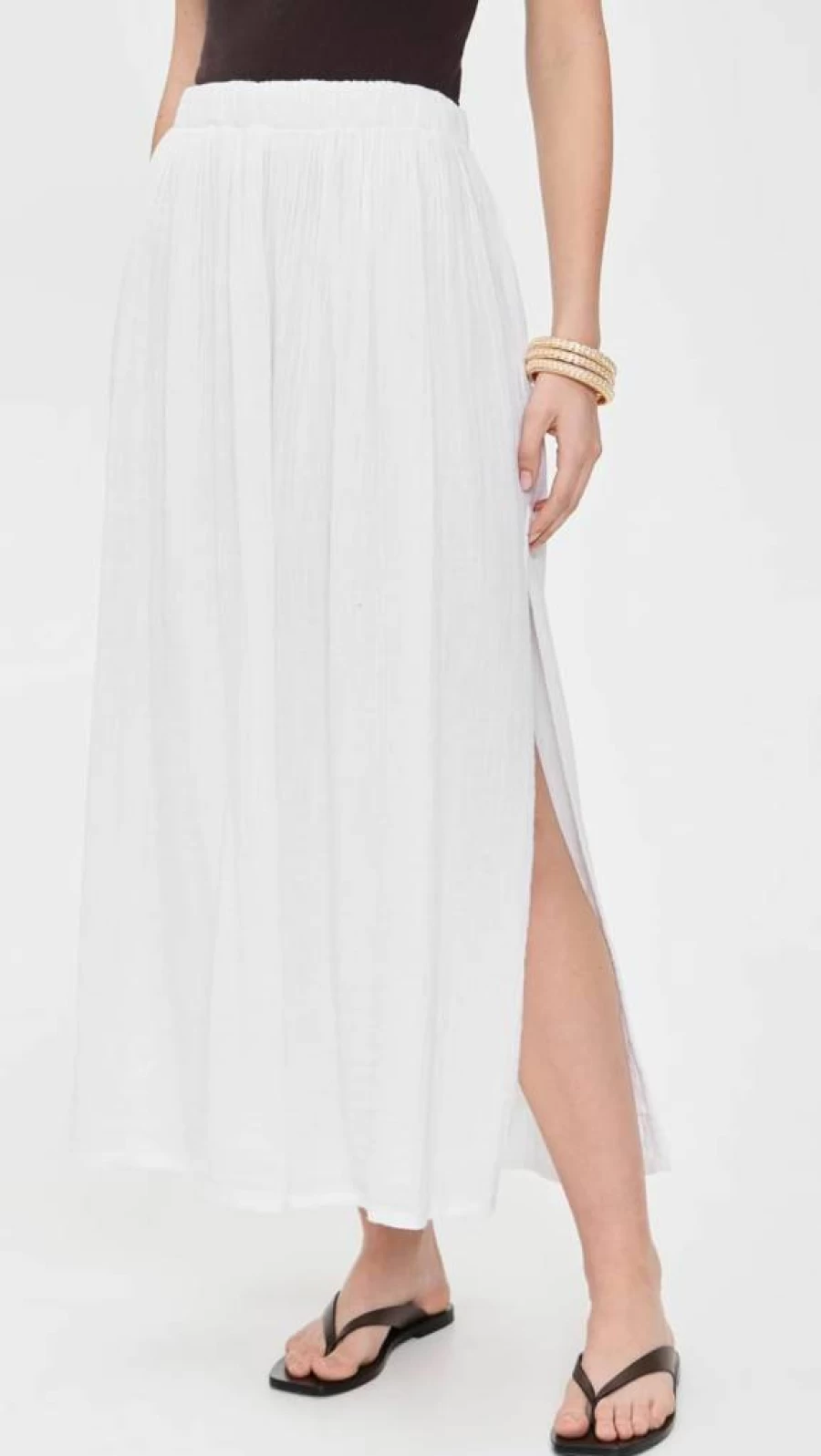 Z SUPPLY Women's Reina Gauze Skirt - Lightweight Boho Summer Midi Skirt