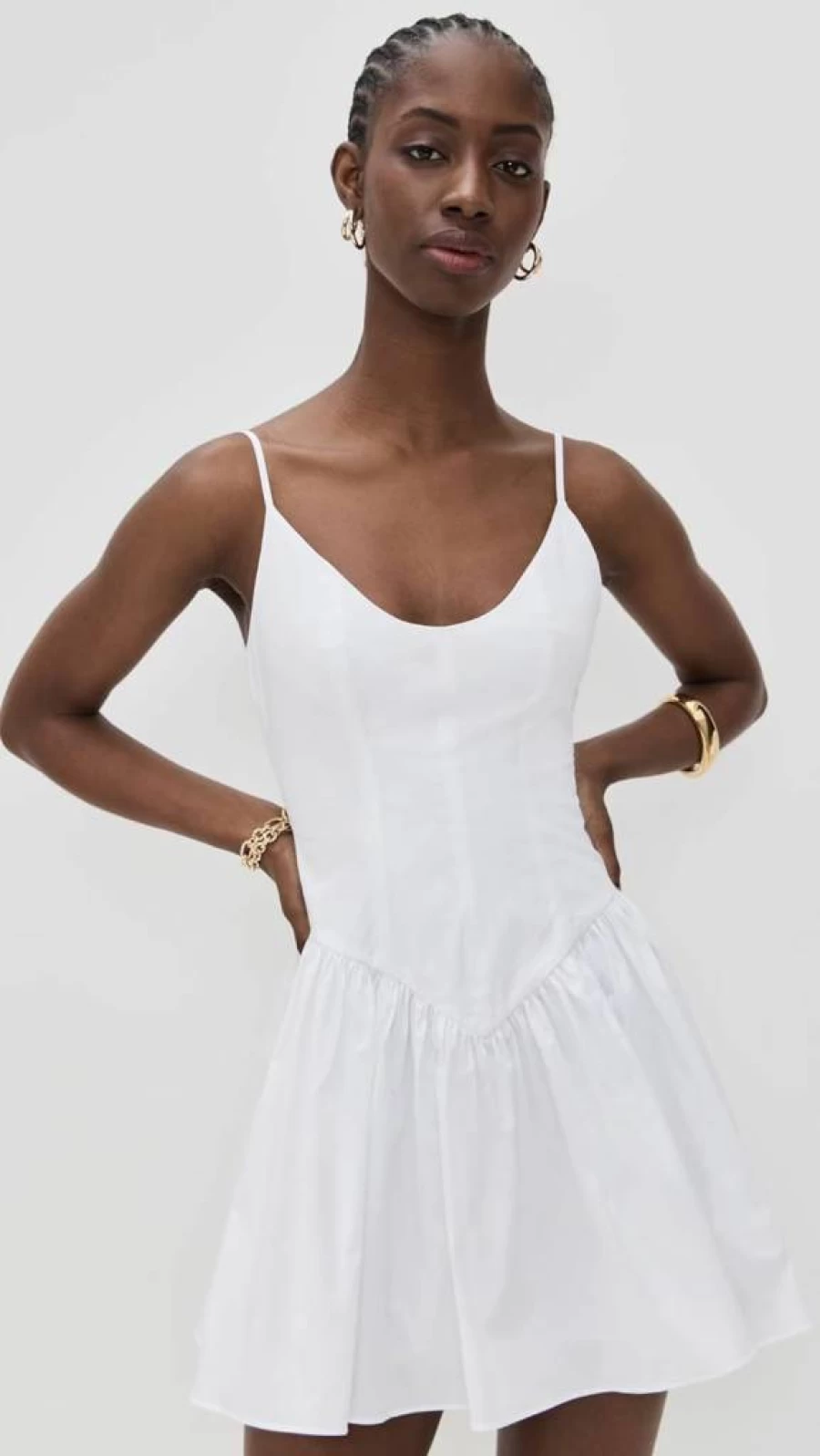 STAUD Mini Dena Dress for Women - Elegant Short Dress by STAUD
