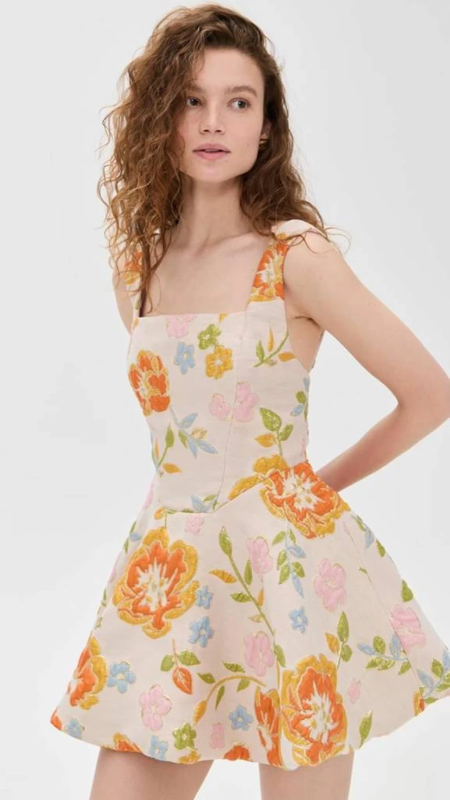 Arianne Elmy Women's Bubble Hem Dress - Elegant Flowy La Bubble Dress for Women