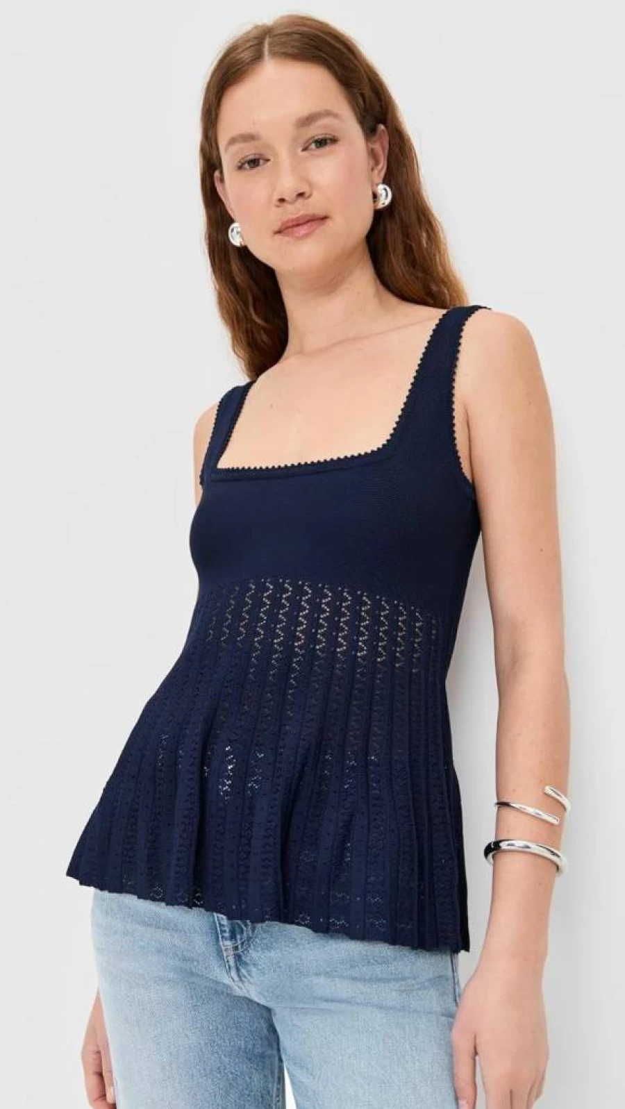 STAUD Ellen Top for Women - Stylish Blouse by STAUD