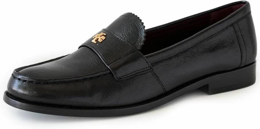 Tory Burch Women's Classic Leather Loafers - Timeless Slip-On Shoes for Women