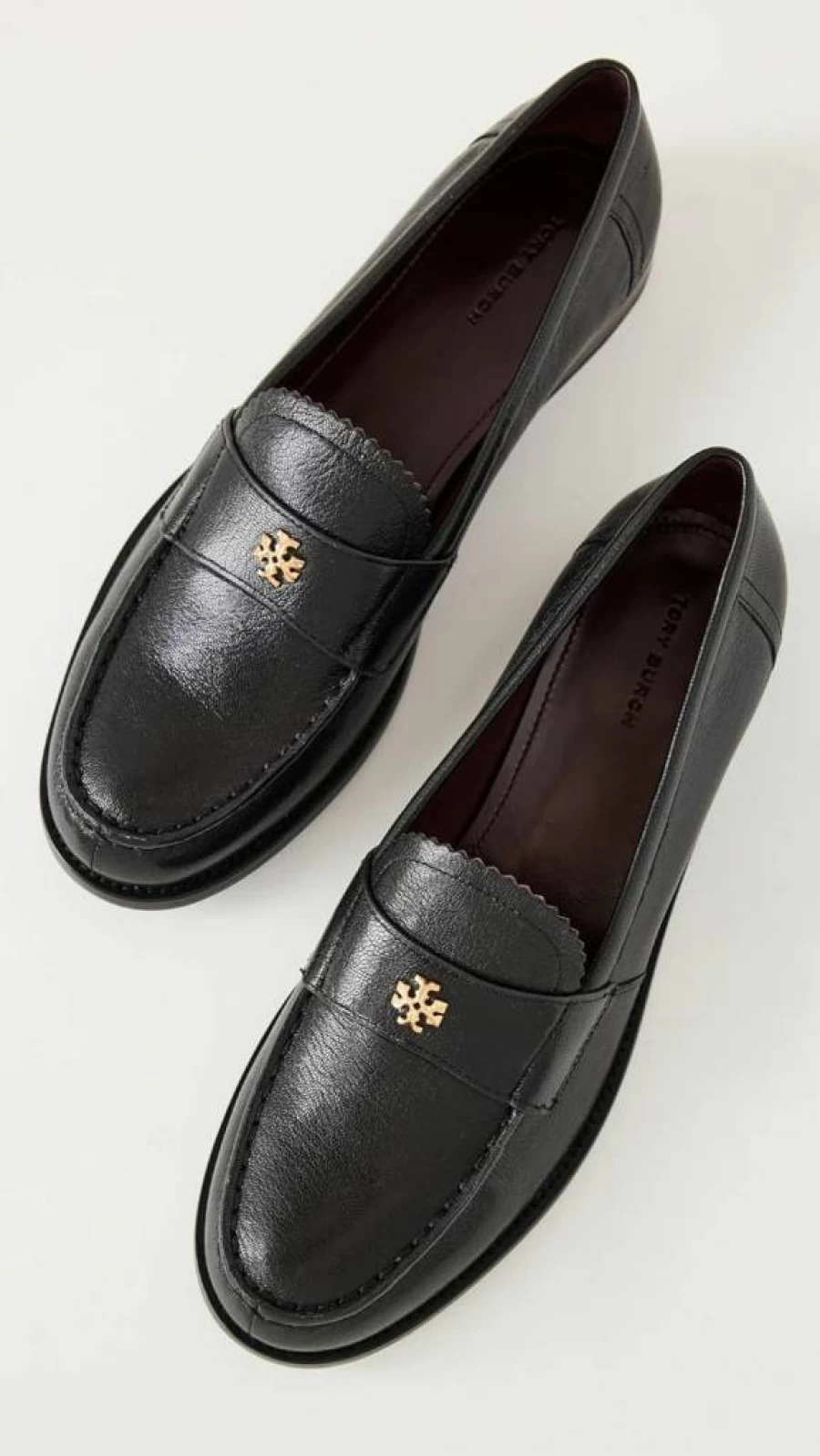 Tory Burch Women's Classic Leather Loafers - Timeless Slip-On Shoes for Women