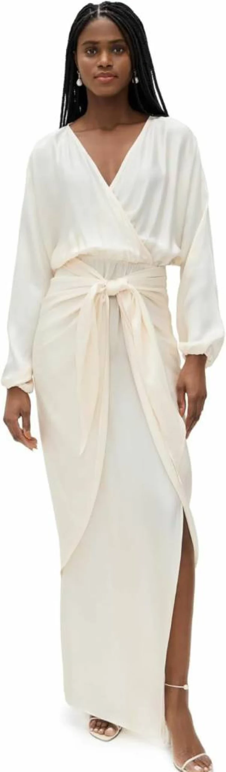BAOBAB Women's Alexa Dress - Elegant Flowy Midi Dress for Casual and Evening Wear