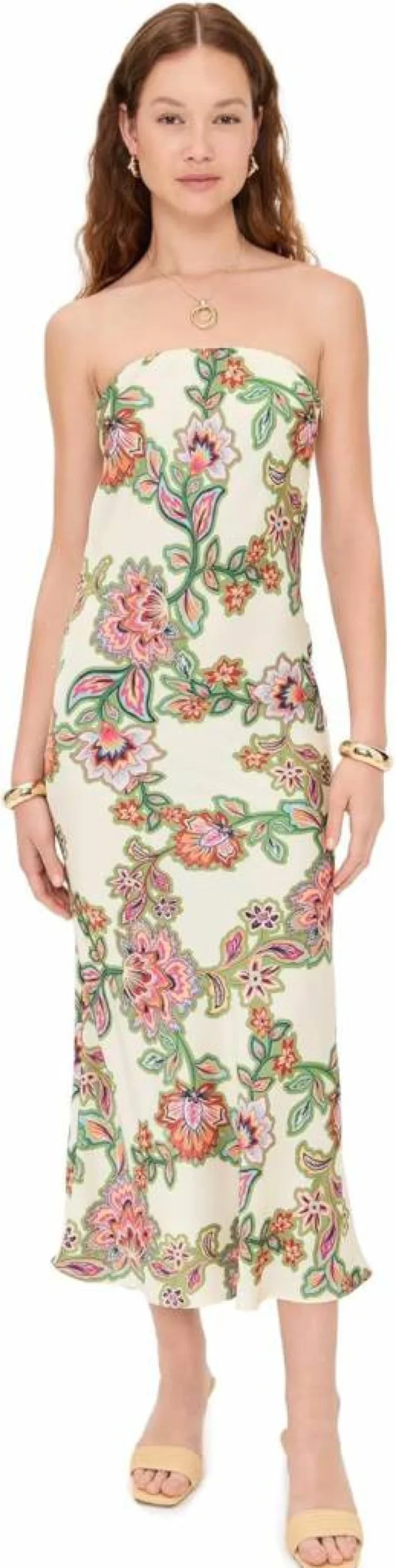 Misa Women's Thara Dress - Elegant Flowy Boho Chic Maxi Dress for Women