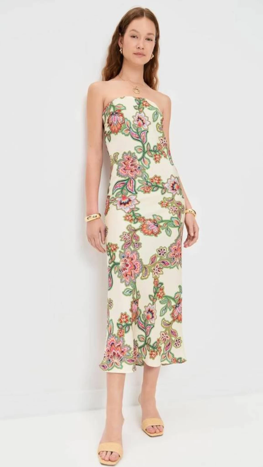 Misa Women's Thara Dress - Elegant Flowy Boho Chic Maxi Dress for Women