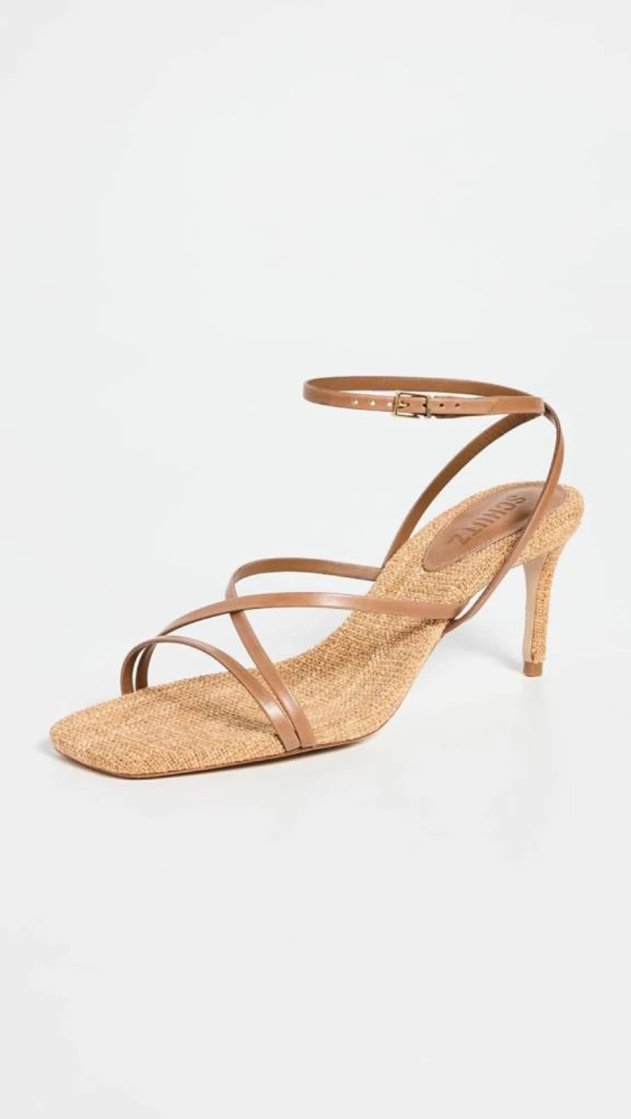 SCHUTZ Bari Mid Heel Sandals for Women - Stylish Summer Slide Shoes