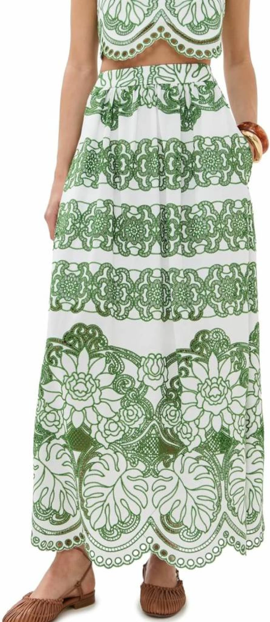 Borgo de Nor Women's Belan Skirt - Elegant and Stylish Floral Midi Skirt