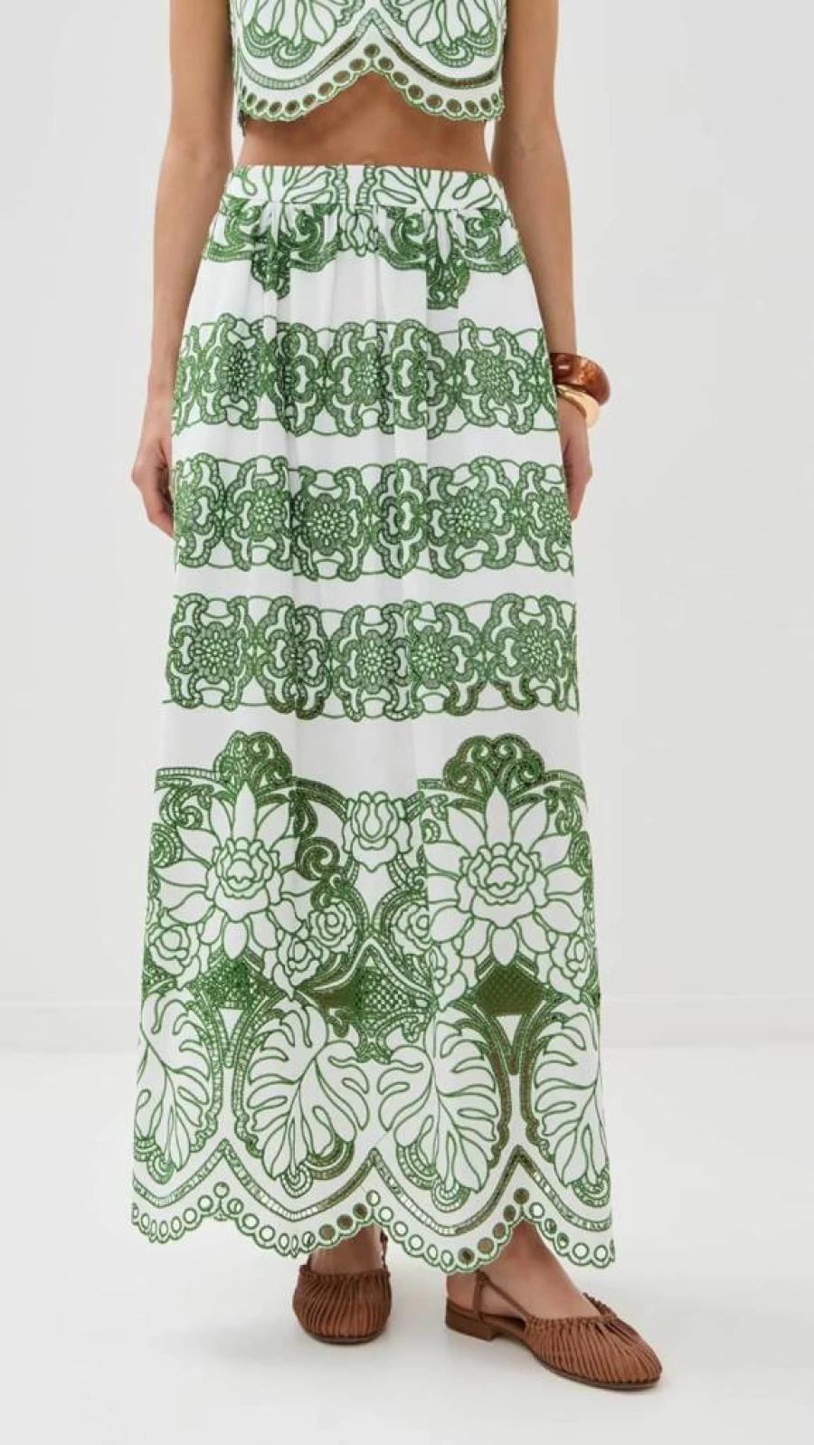 Borgo de Nor Women's Belan Skirt - Elegant and Stylish Floral Midi Skirt