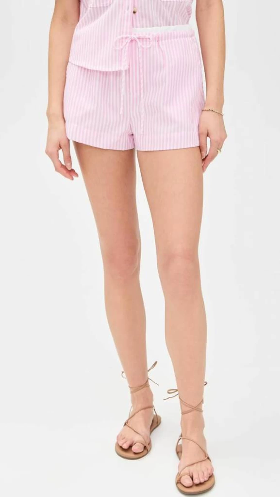 BLANKNYC Women's Anchor Print Denim Shorts - High Waisted Distressed Summer Shorts