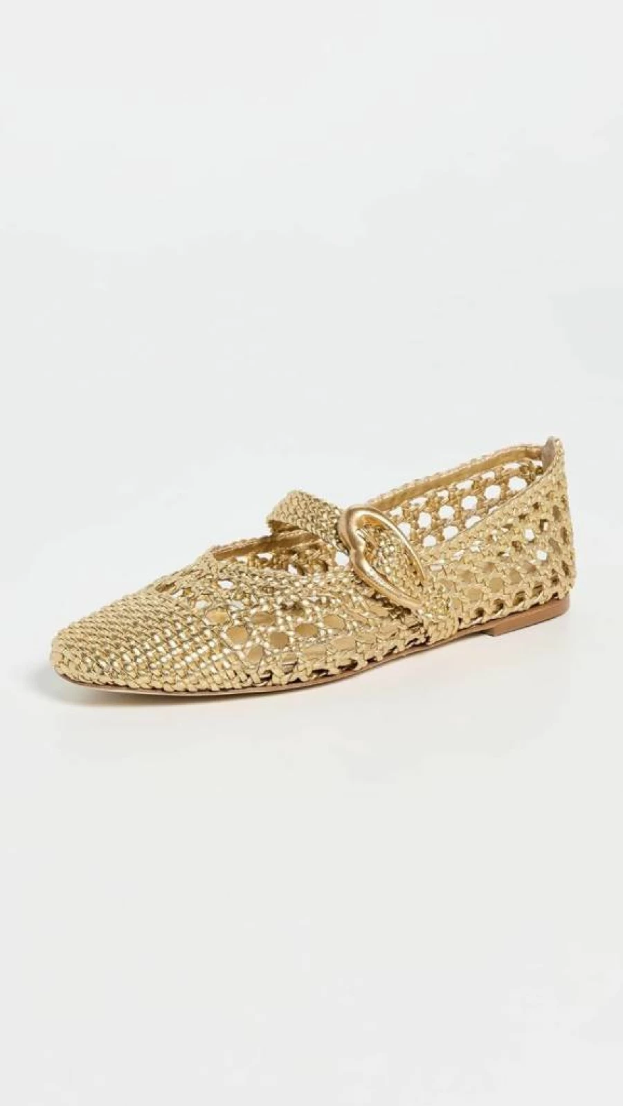 Larroude Women's Verona Macrame Ballet Flats – Comfortable Knit Flat Shoes for Women