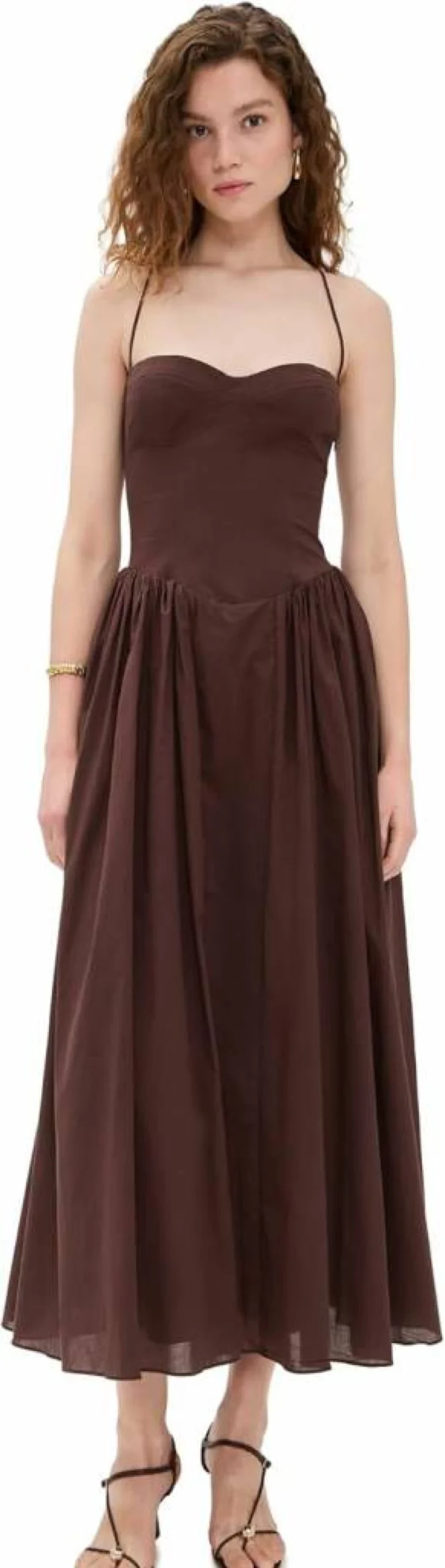 Bardot Estie Flowy Cotton Maxi Dress for Women - Elegant Boho Summer Dress