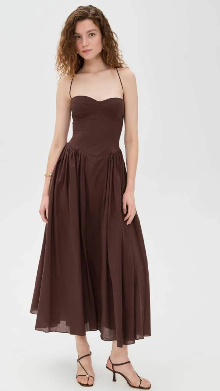 Bardot Estie Flowy Cotton Maxi Dress for Women - Elegant Boho Summer Dress
