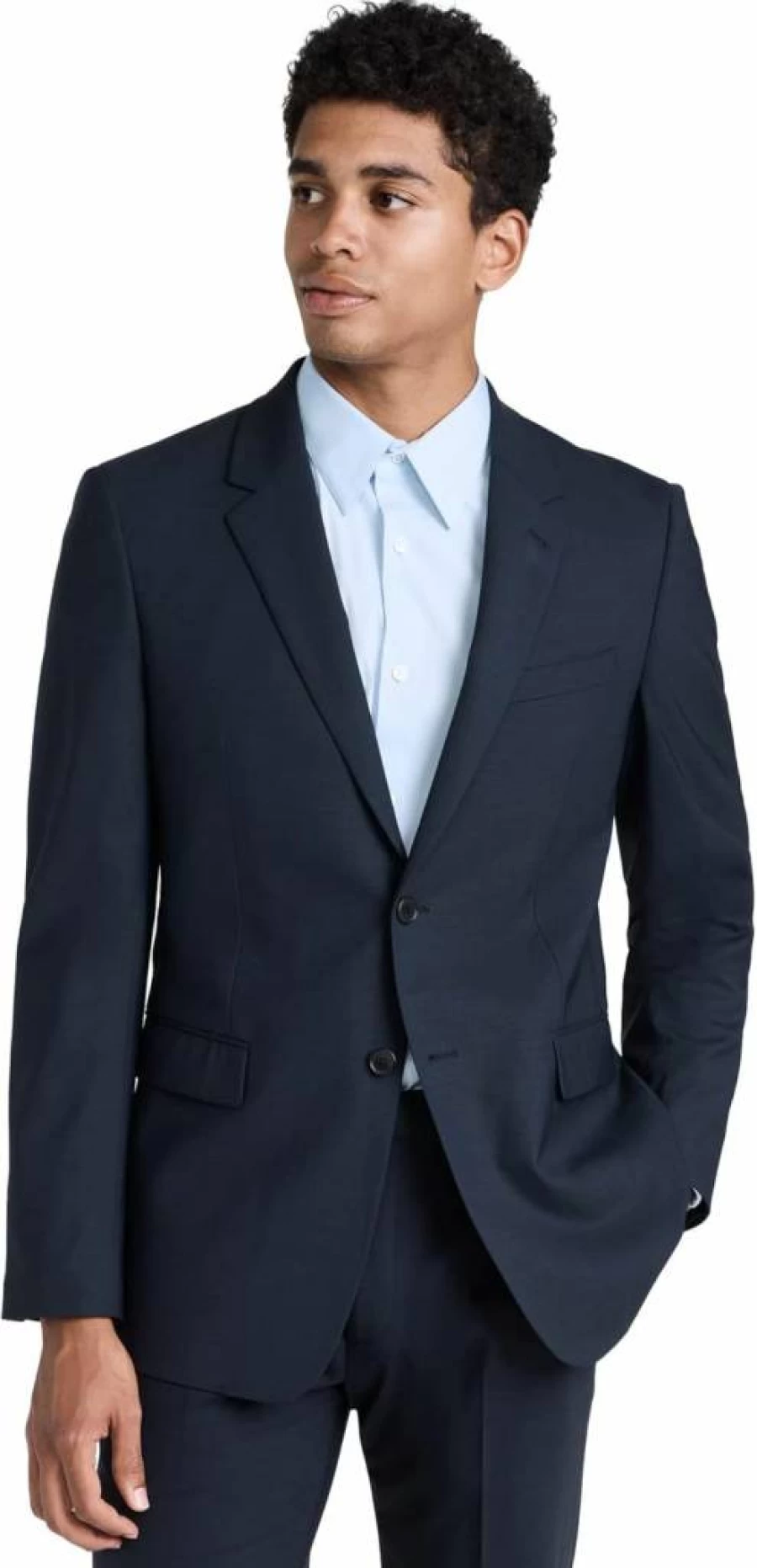 Theory Men's Chambers Wool Blend Stretch Blazer - Slim Fit Business Jacket for Professional Style