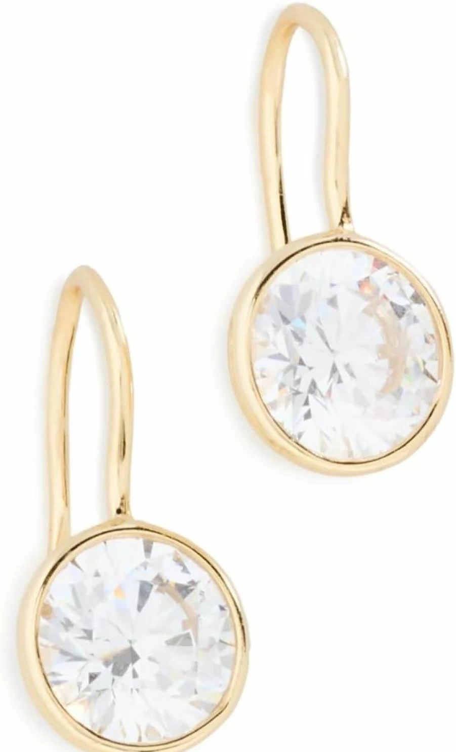 SHASHI Women's Bezel Drop Earrings - Elegant Dangling Jewelry for Women