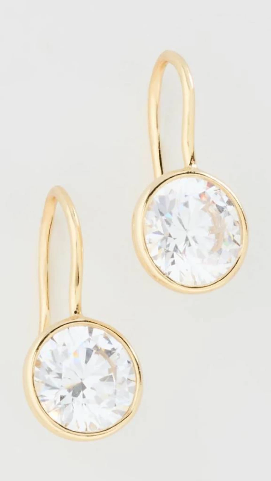 SHASHI Women's Bezel Drop Earrings - Elegant Dangling Jewelry for Women
