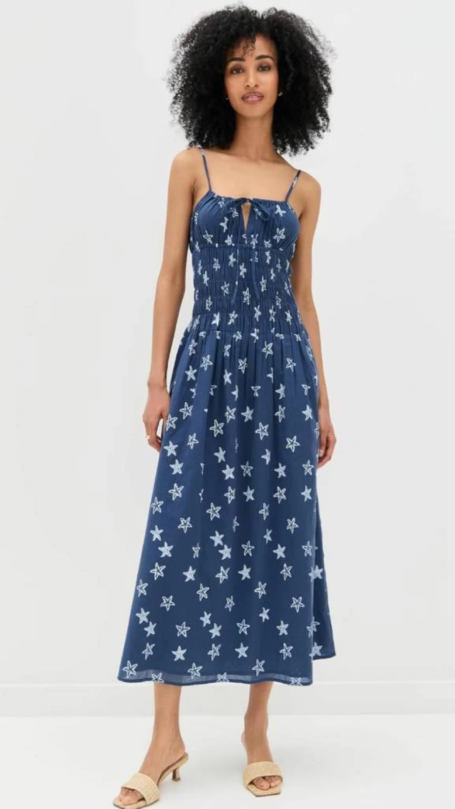Ciao Lucia Women's Russo Dress - Elegant Flowy Boho Chic Maxi Dress for Women