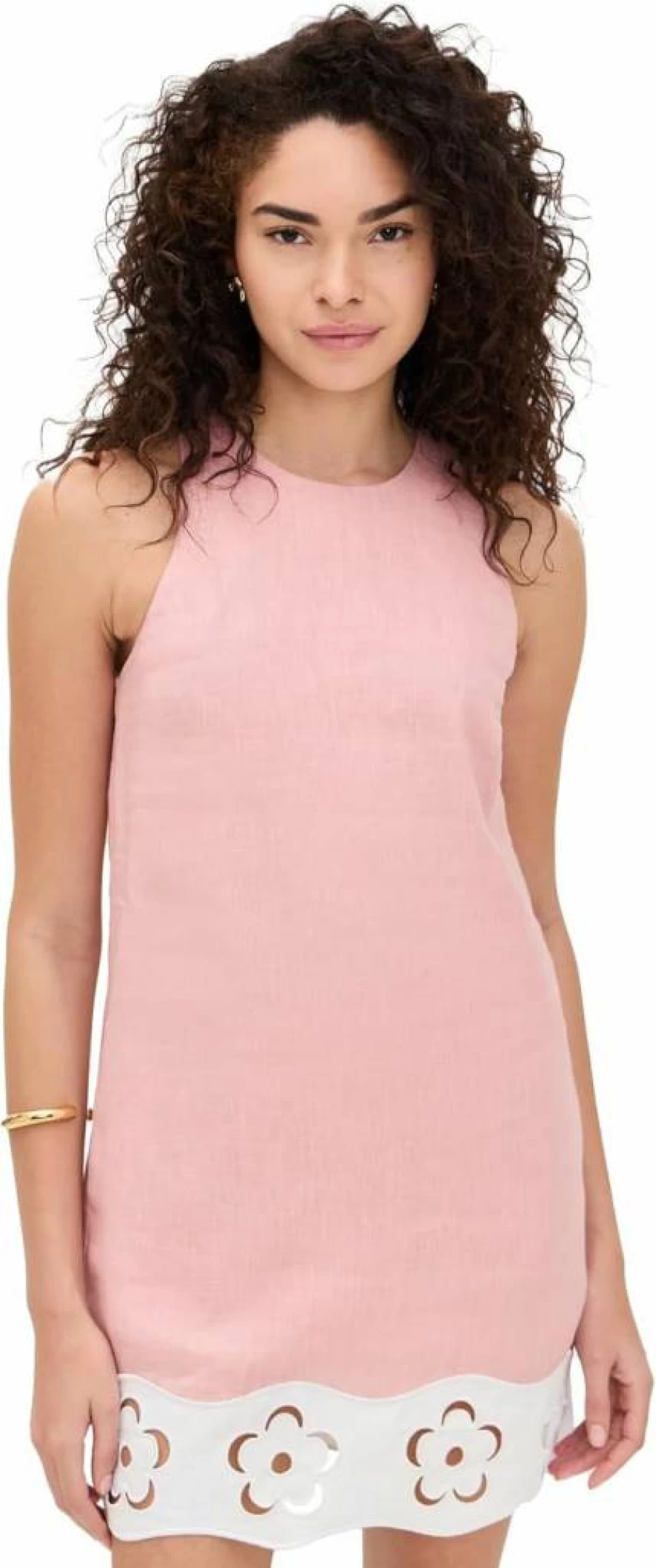 STAUD Mika Linen Dress for Women - Summer Breathable Linen Dress