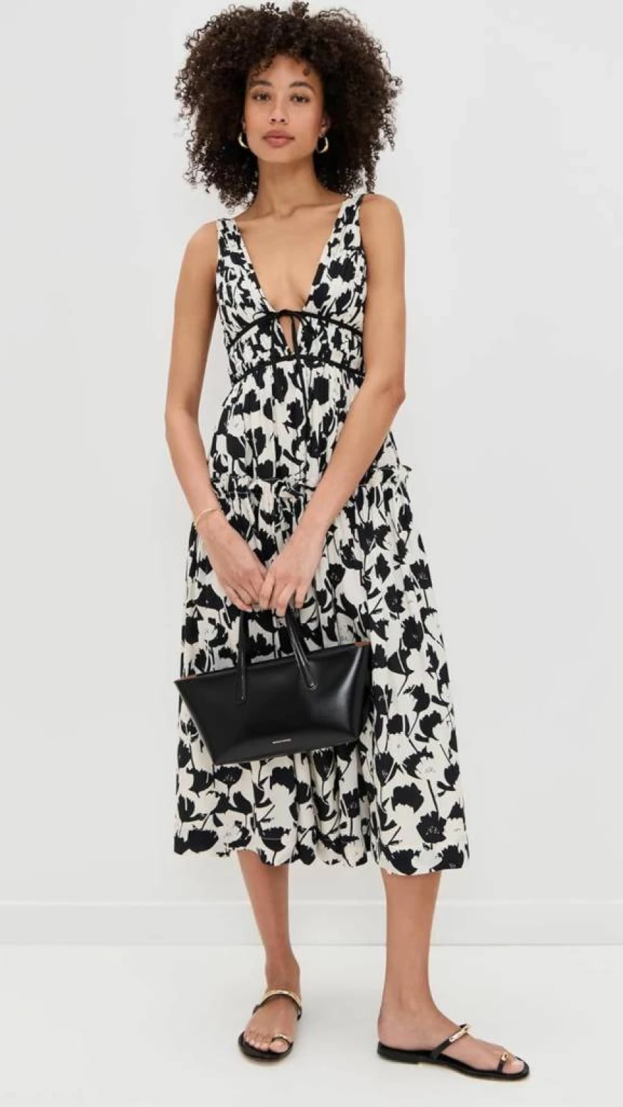 En Saison Women's Laurel Midi Dress - Flowy Summer Floral Casual Dress