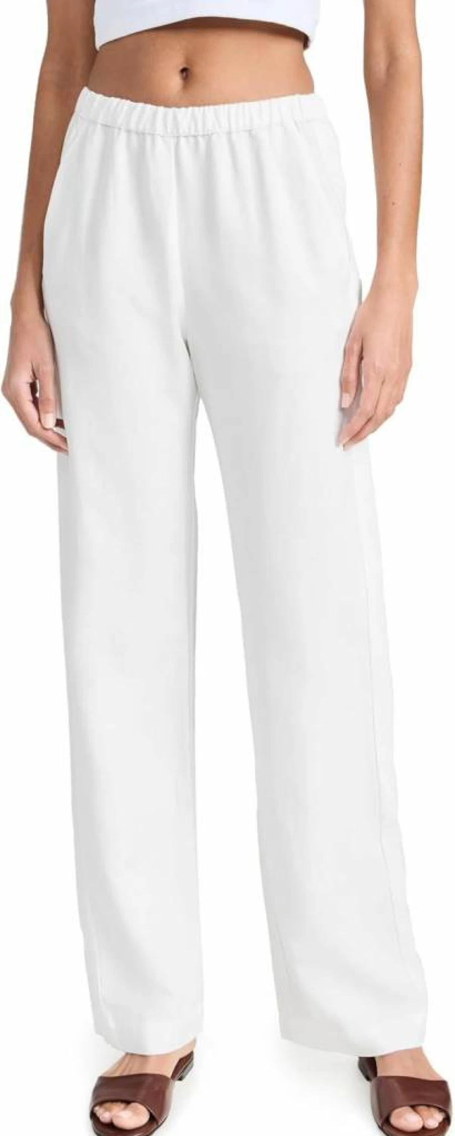 Enza Costa Women's Comfortable Twill Everyday Pants for Casual Wear