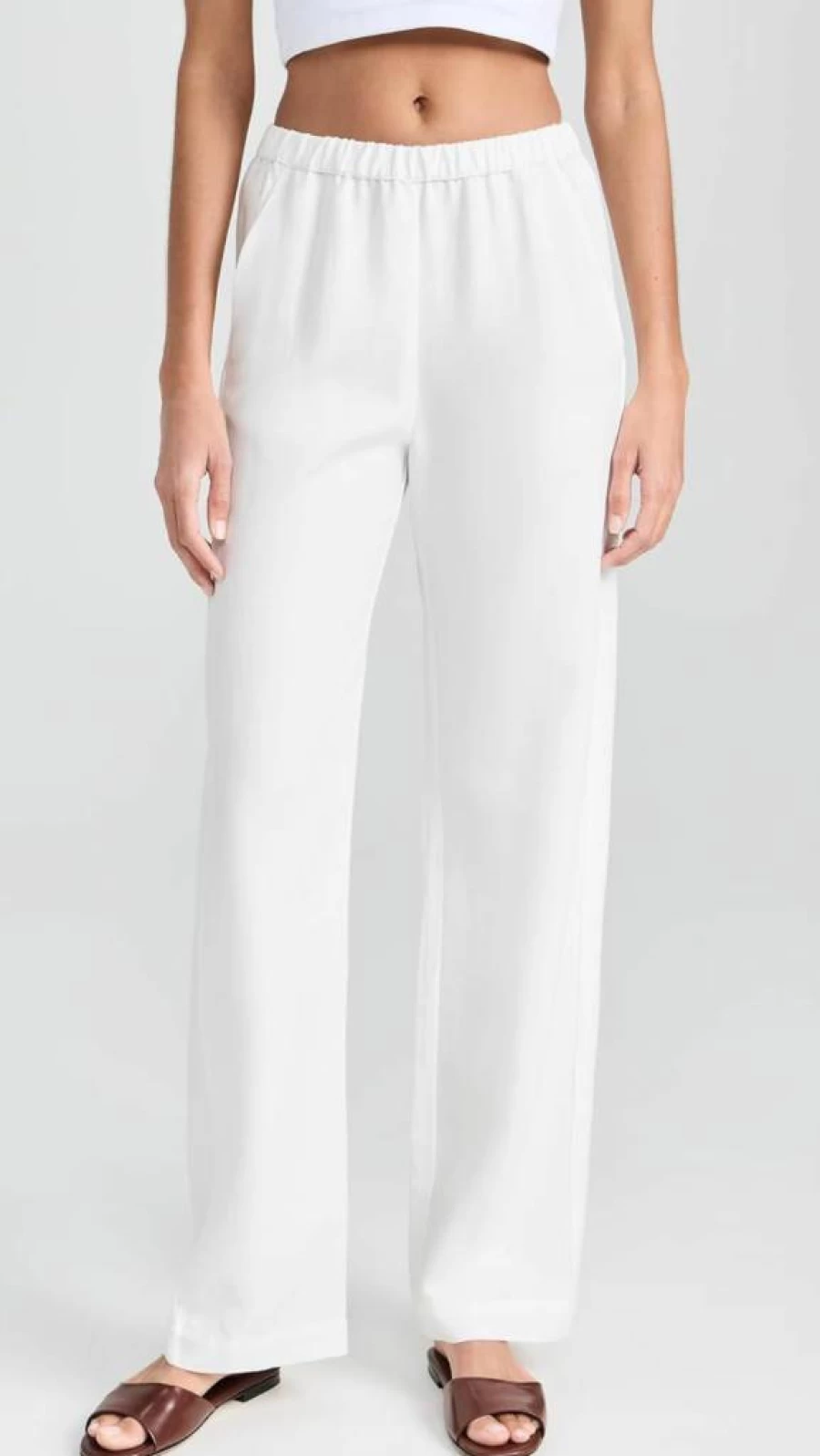 Enza Costa Women's Comfortable Twill Everyday Pants for Casual Wear