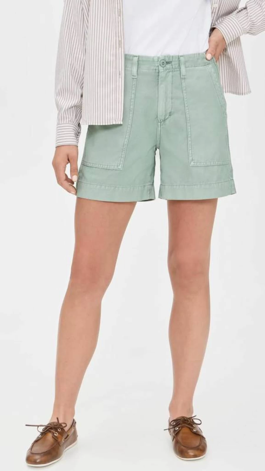 AG Adriano Goldschmied Women's Rosa High-Waisted Denim Shorts