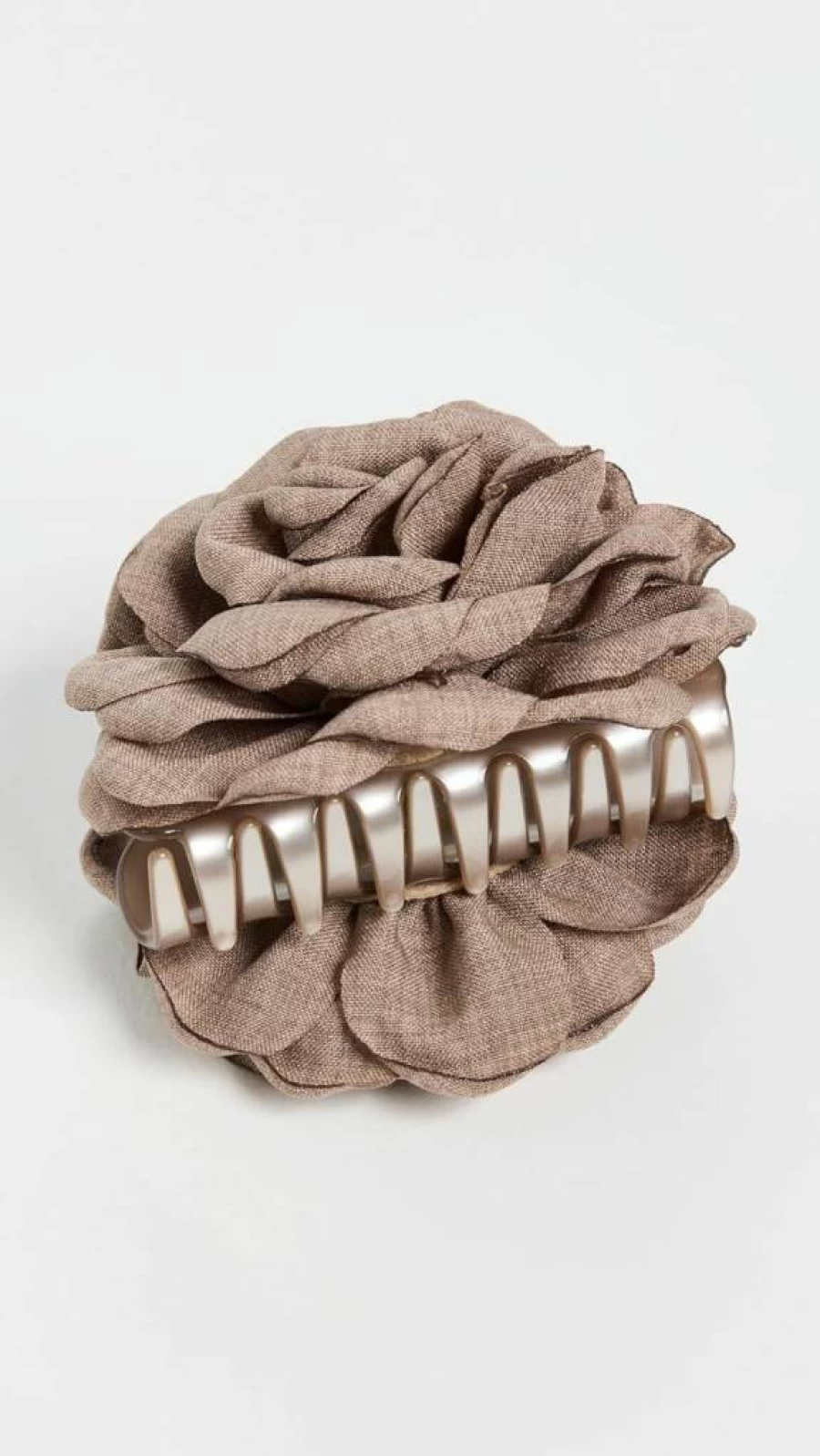 Lele Sadoughi Women's Fawn Tan Rosette Hair Clip - One Size Barrette Accessory