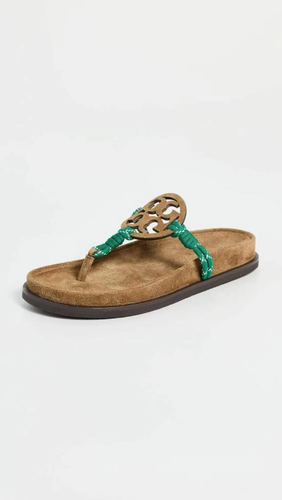 Tory Burch Women's Miller Cloud Sandals with Rope Detail – Stylish Summer Slide Sandals for Women