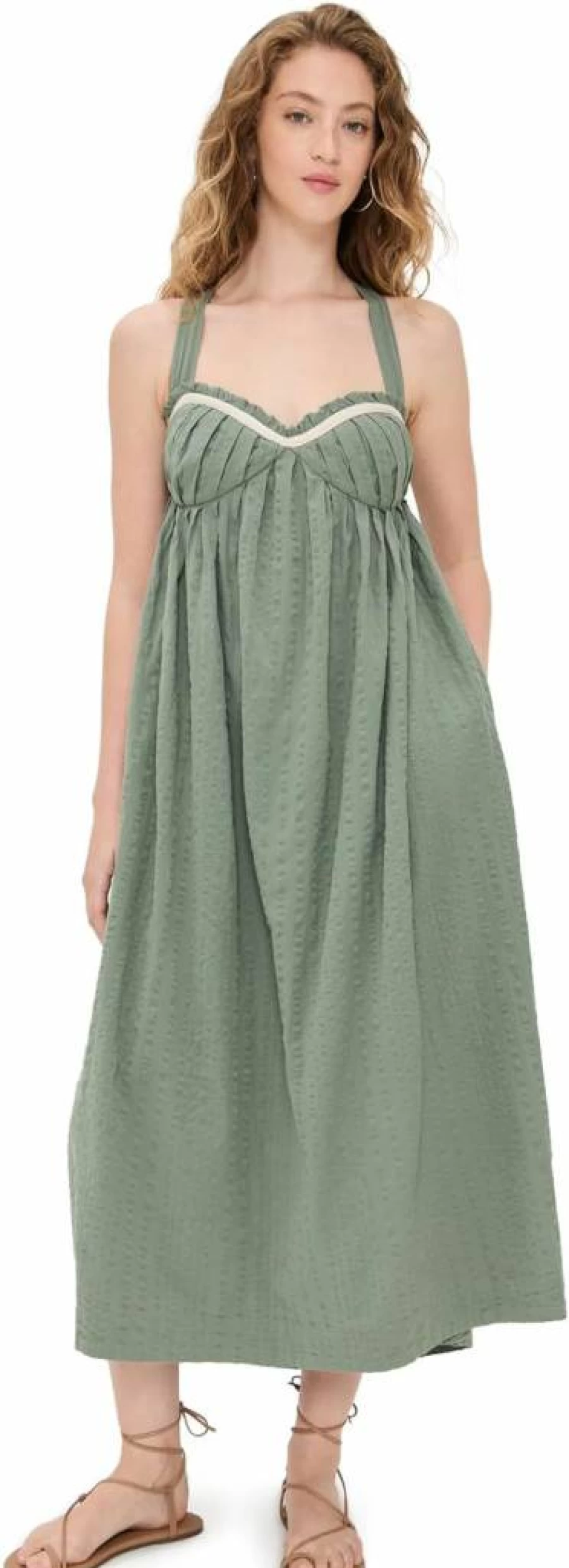 Free Women's Poppy Midi Dress by Free People - Boho Floral Summer Dress