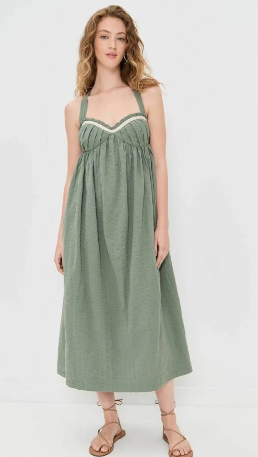 Free Women's Poppy Midi Dress by Free People - Boho Floral Summer Dress