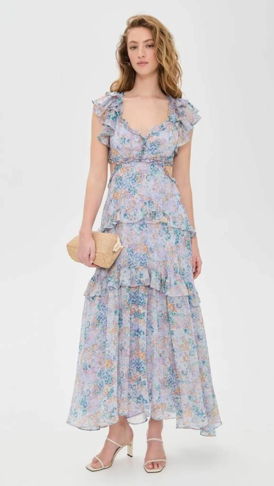 ASTR the Label Women's Mable Dress - Elegant Flowy Midi Dress for Women